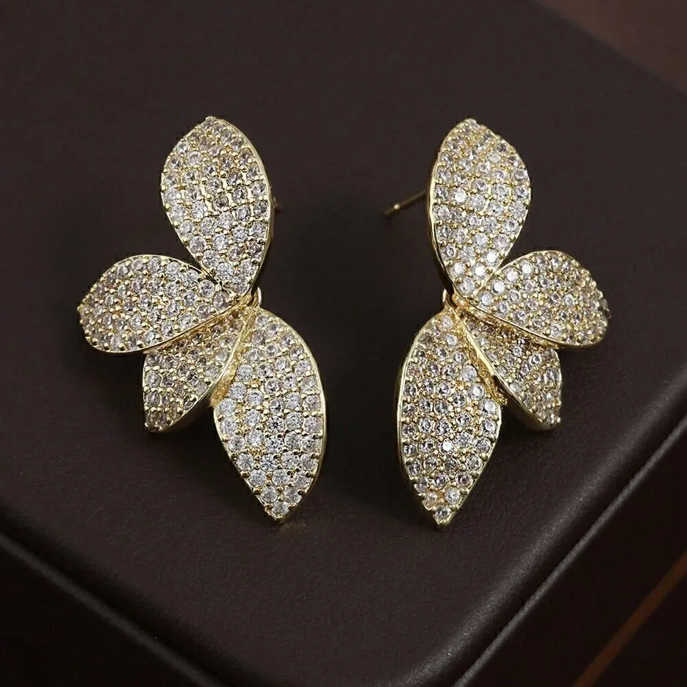 Women's Rakol Elegant Copper Irregular-Shaped Earrings